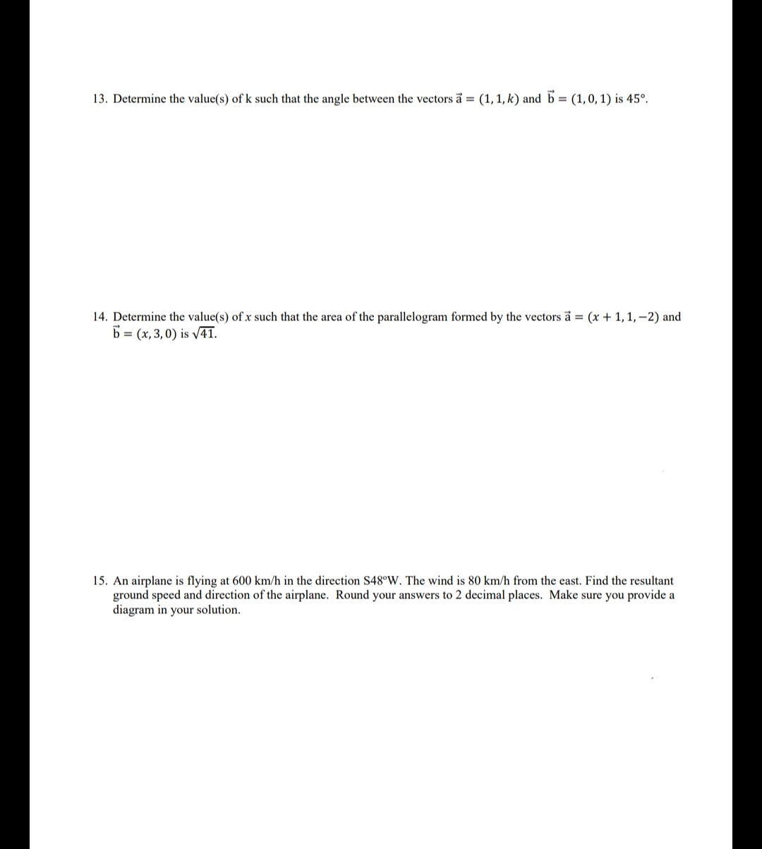 do them on a piece of paper so I can better understand