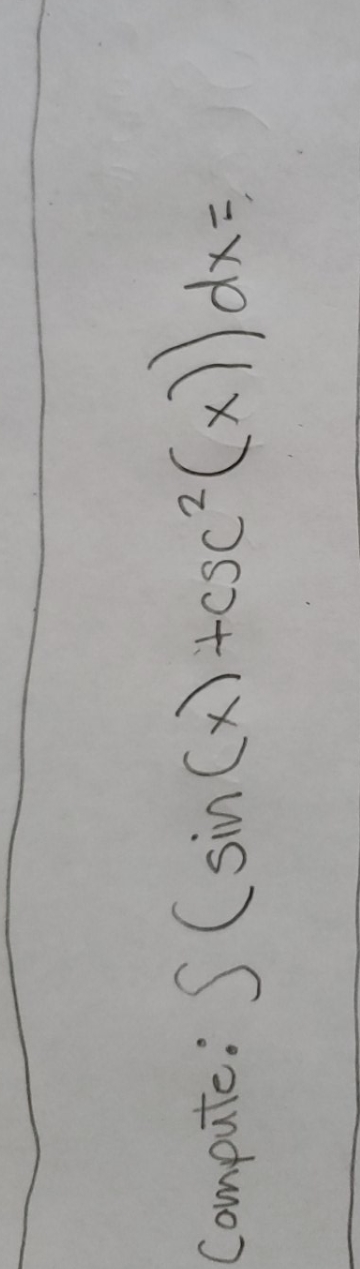 evaluate the integral