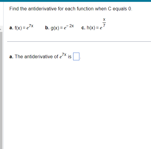 (18x + 7)dx = (Type an exact answer.)
