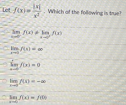1. Suppose that f is a function with lim f(x)=b (where