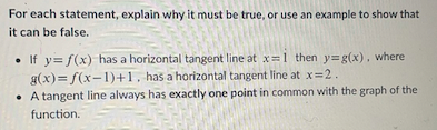 most once. The line y =b is a horizontal asymptote of f.