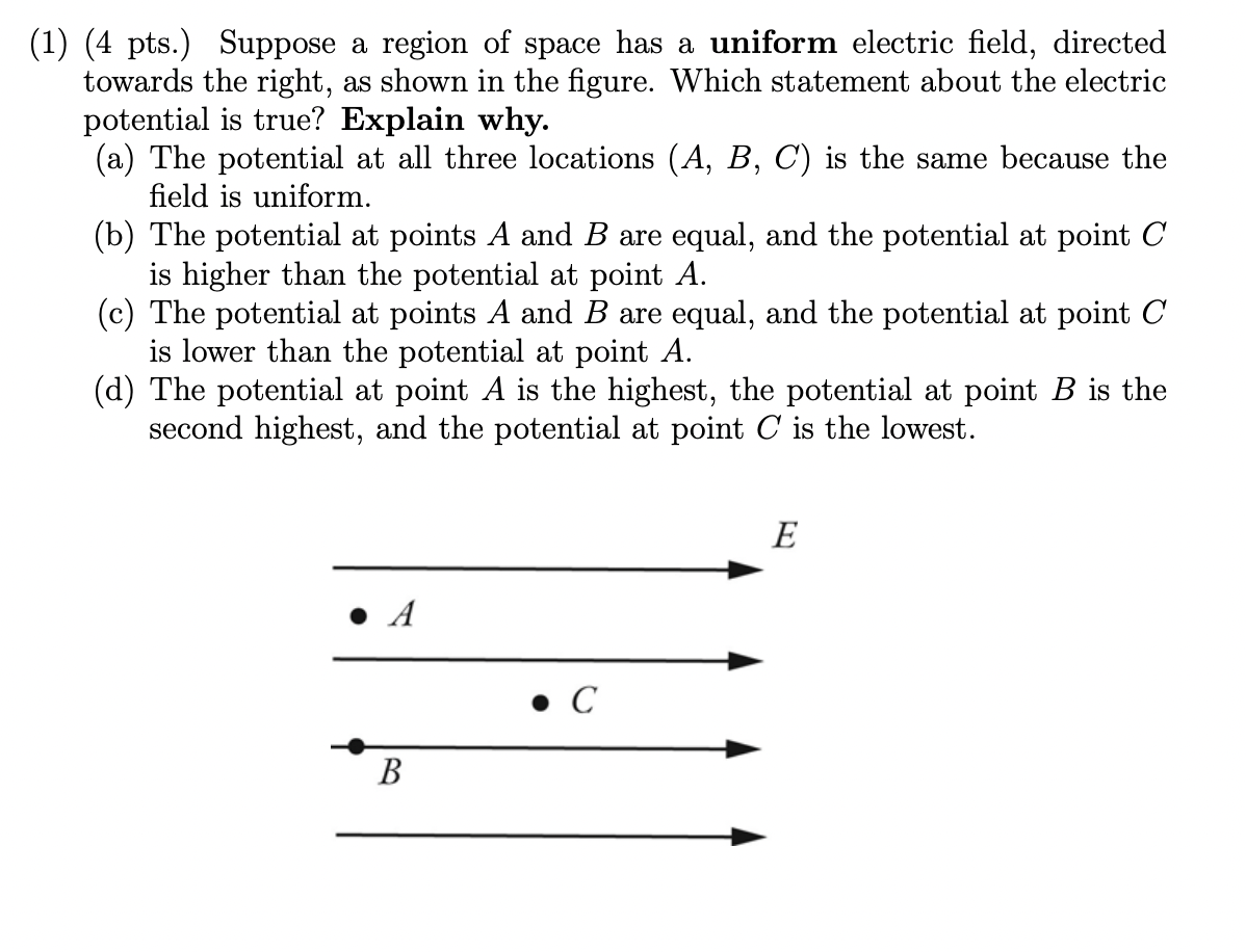 Could someone PLEASE help me with these quick physics questions? (1) (4