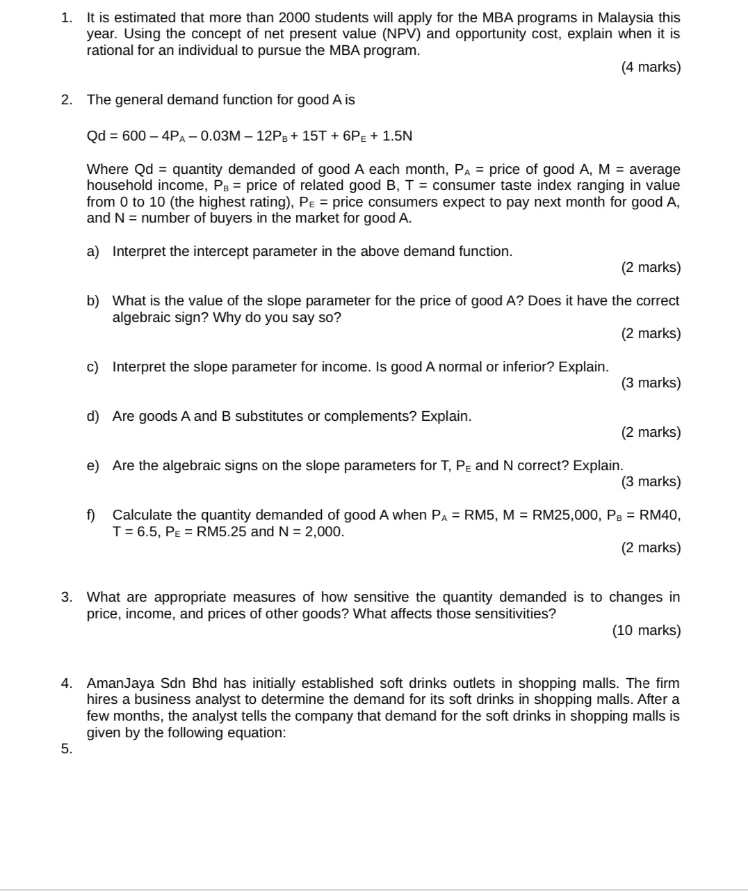 Can i have the answer for this question 1. It is estimated