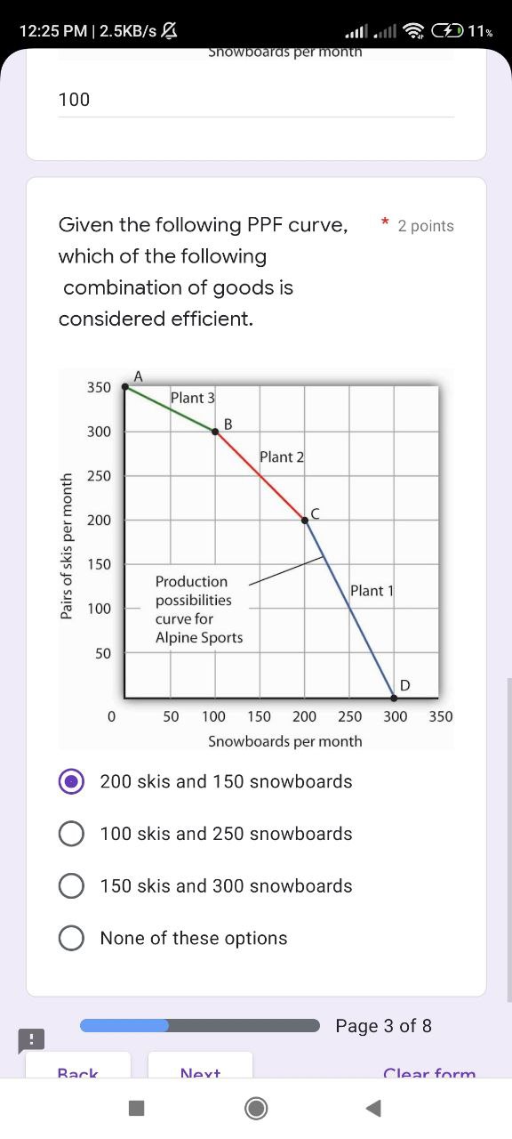 ability of a country to * 1 point produce goods and services