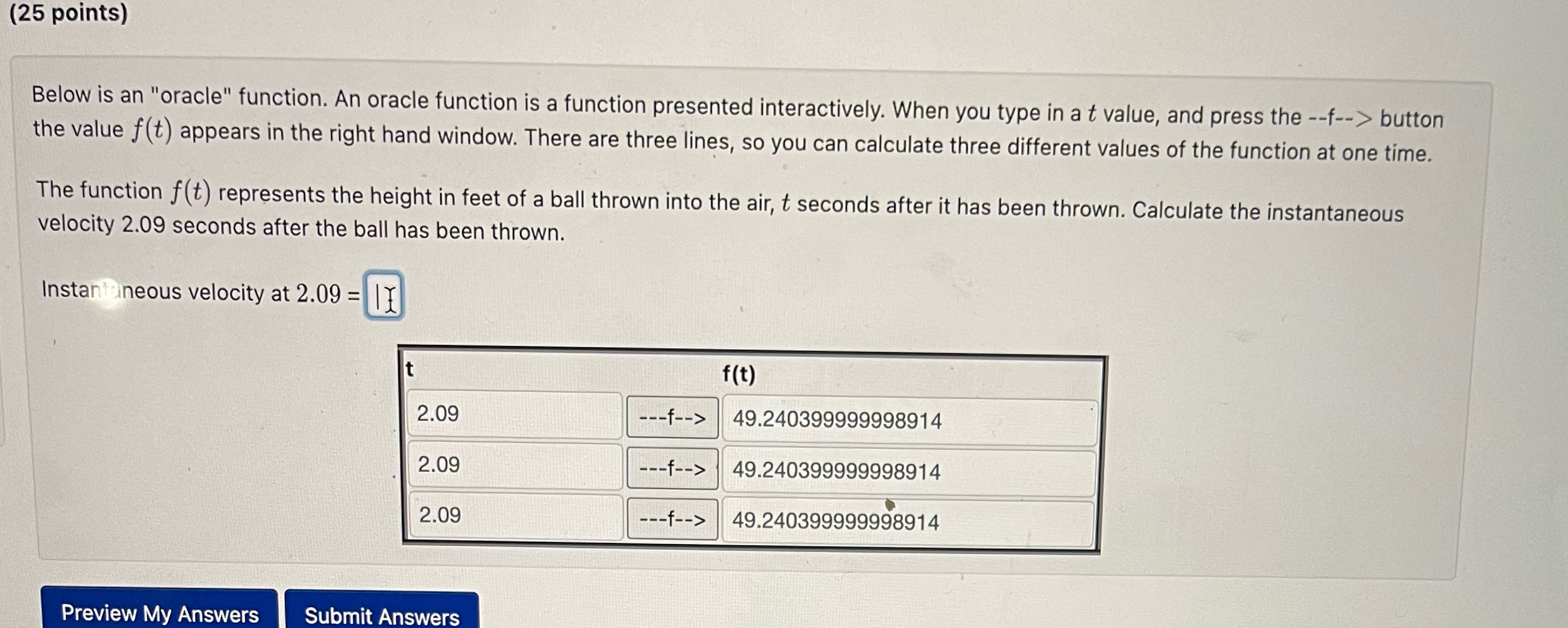 I need help (25 points) Below is an "oracle" function. An oracle