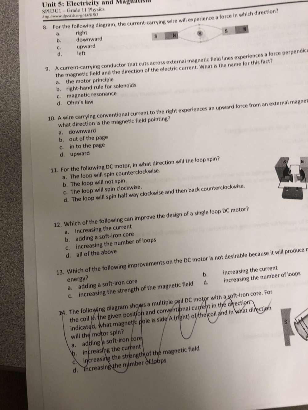 Unit 5: Electricity and Magi SPH3U1 - Grade 11 Physics http://www.dpedsb.org/AMBRO