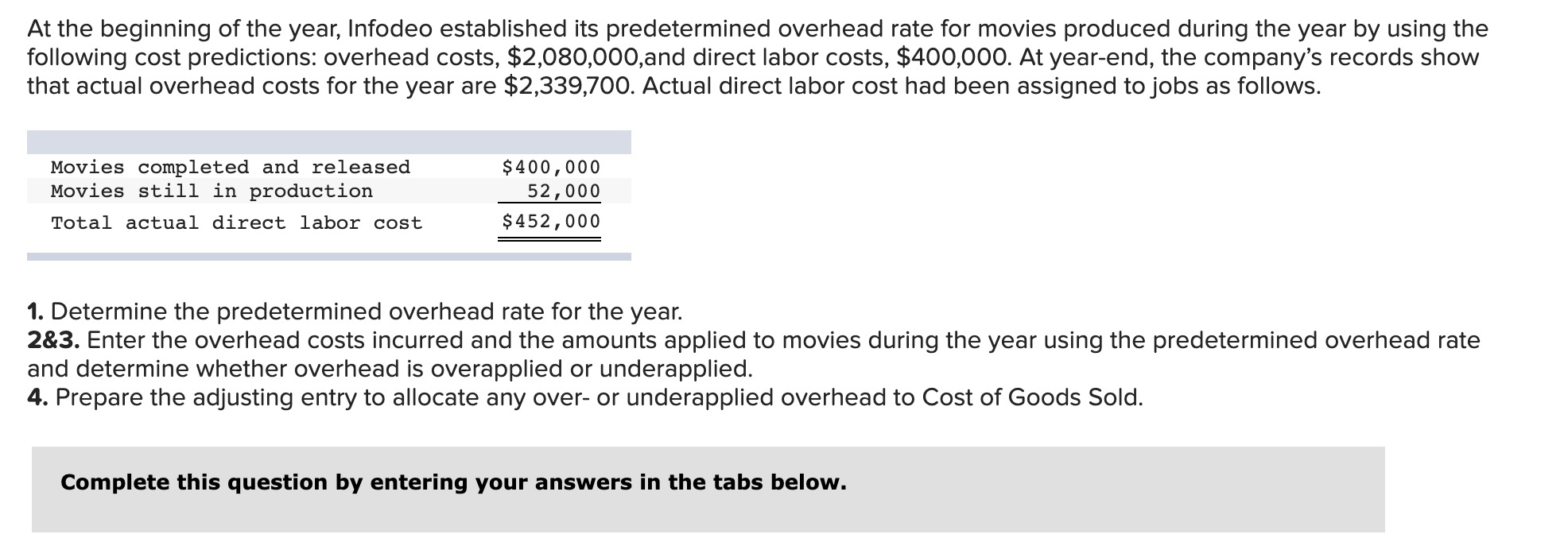 of Goods Sold. View transaction list Journal entry worksheet Record entry to