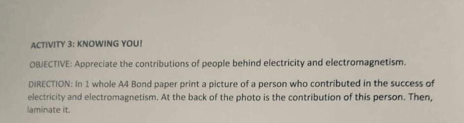 transfer of electric charge from one object to another. Materials: 2 small