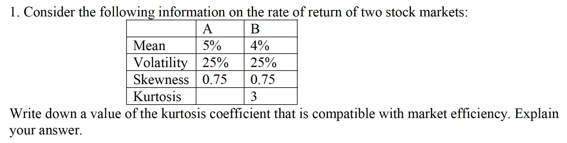 Please see the screenshot below. It is a full question. 1. Consider