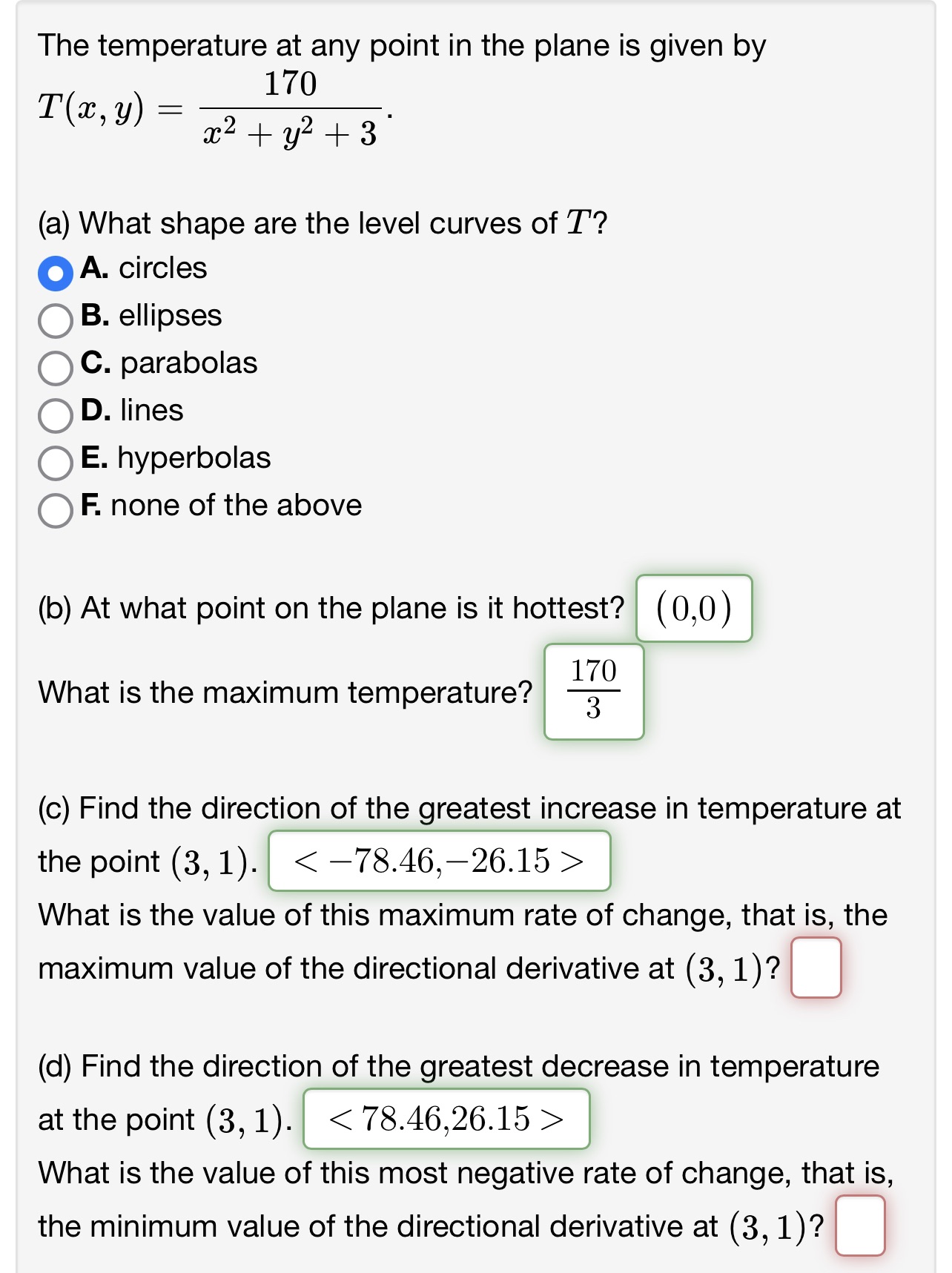 Please i need help with the two red ones The temperature at