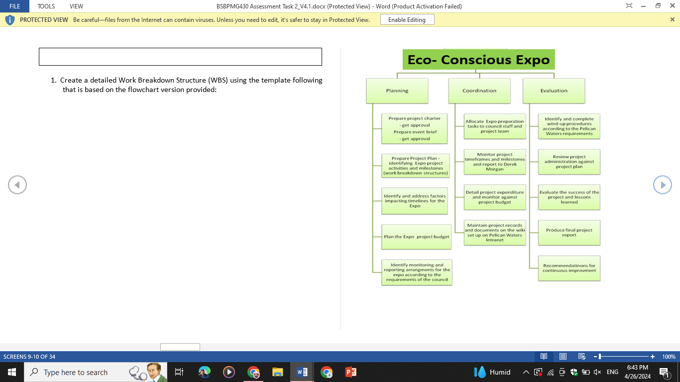 Estimated Project Costs Name badges $25.00 Outline all expenses associated with this