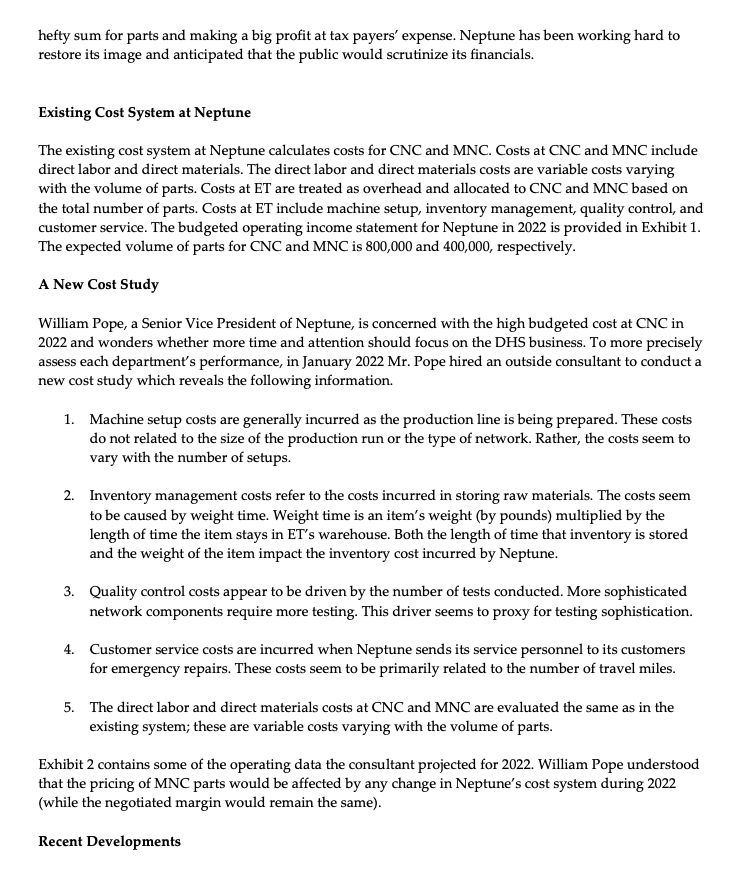 The amount Neptune generated on its contract with DHS in 2021 was