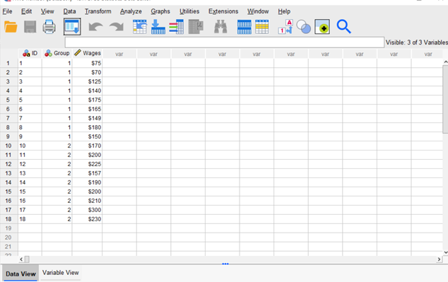 Wages var war var var war var $75 2 $70 W K