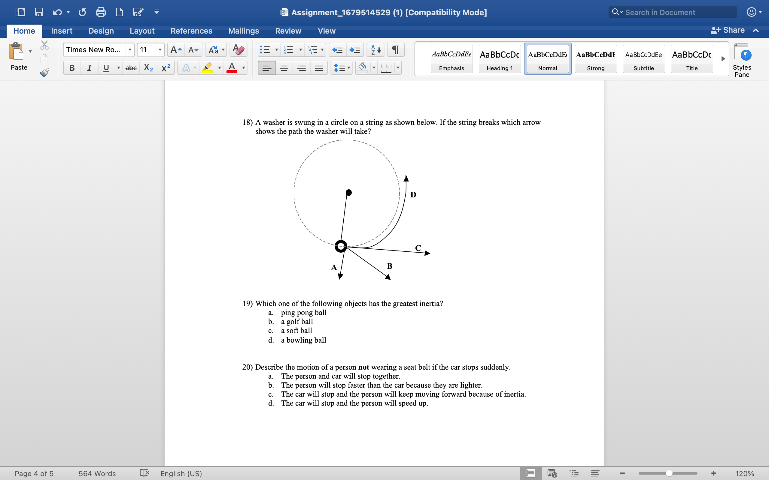 is moving the fastest? Page 1 of 6 564 Words X English
