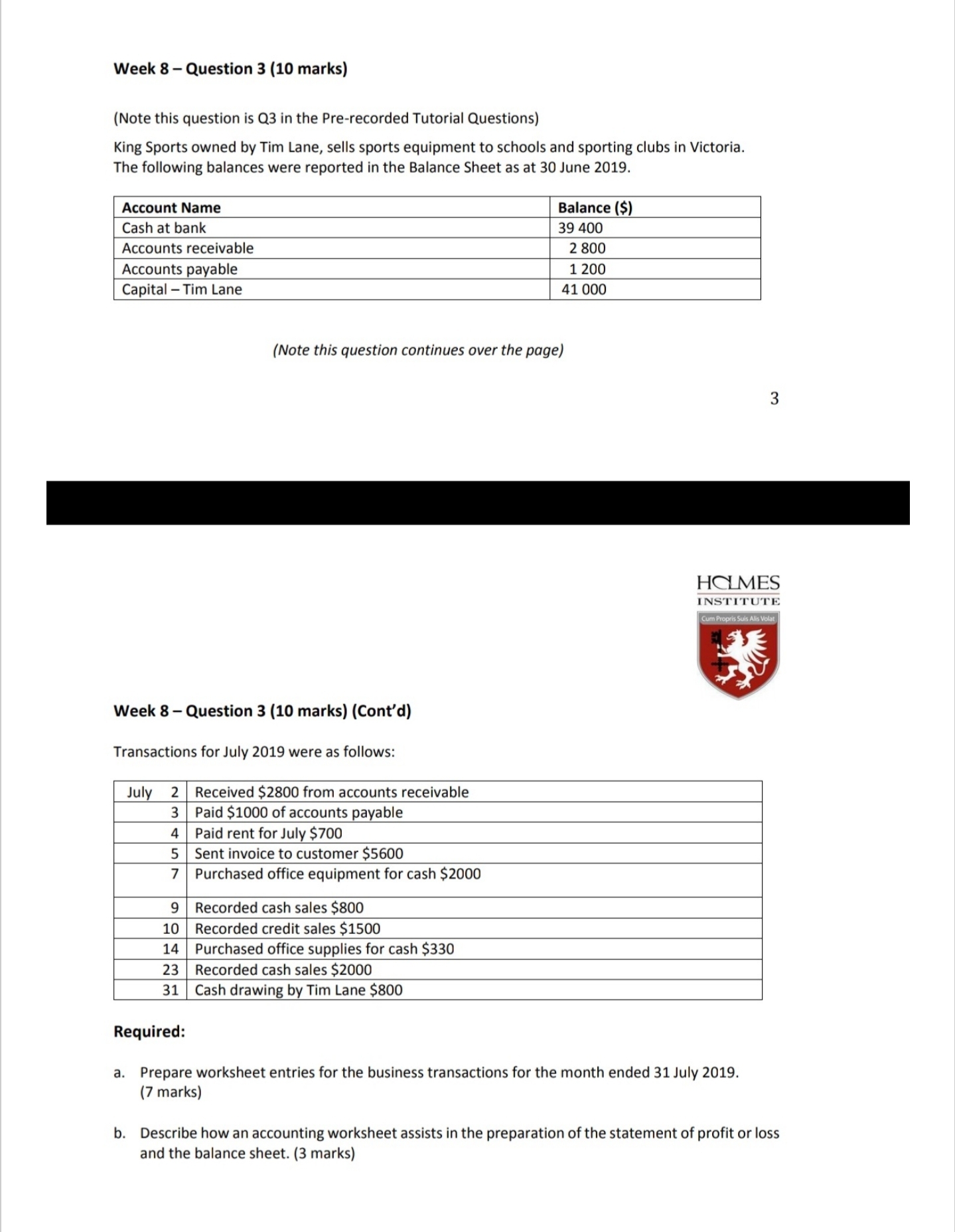 PLEASE HELP ME WITH THIS QUESTION. Please. Week 8 - Question 3