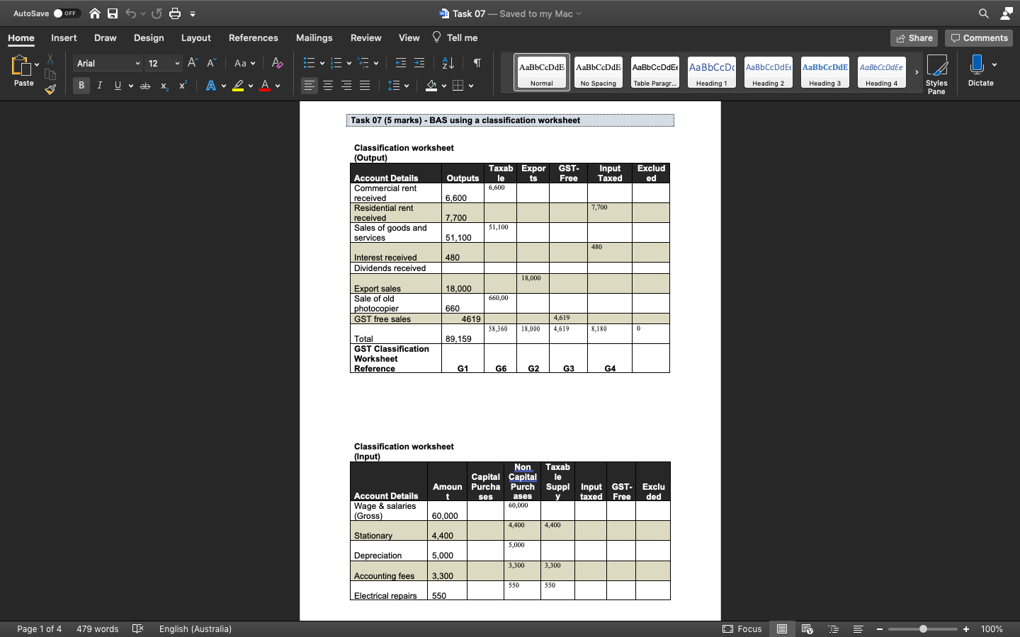 - Saved to my Mac Q Home Insert Draw Design Layout References