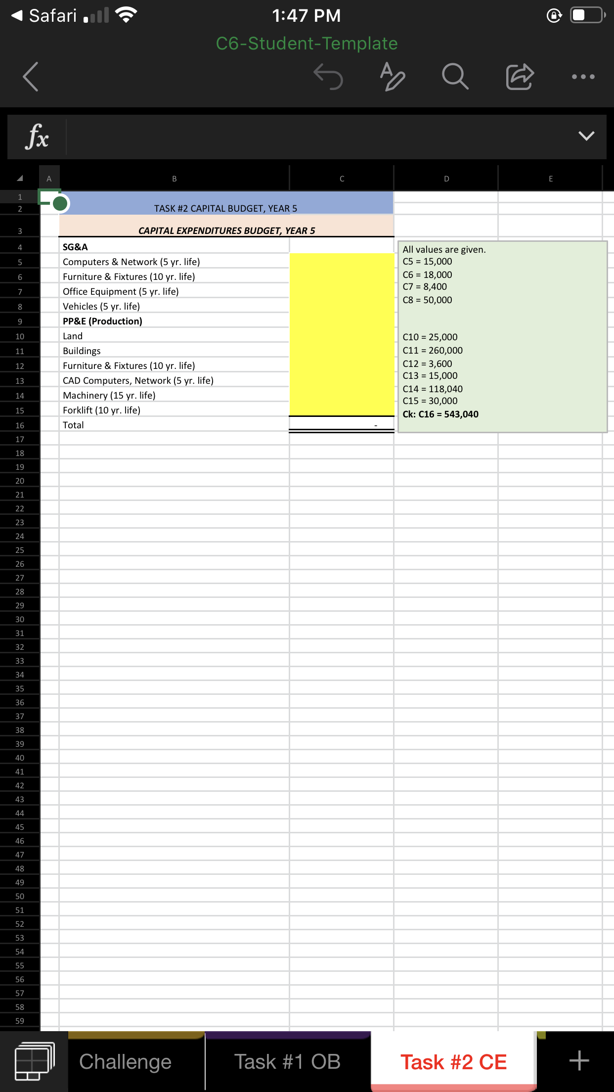 TASK #4 FINANCIAL STATEMENTS, YEAR 5 High-End Lifts, Inc. Income Statement December