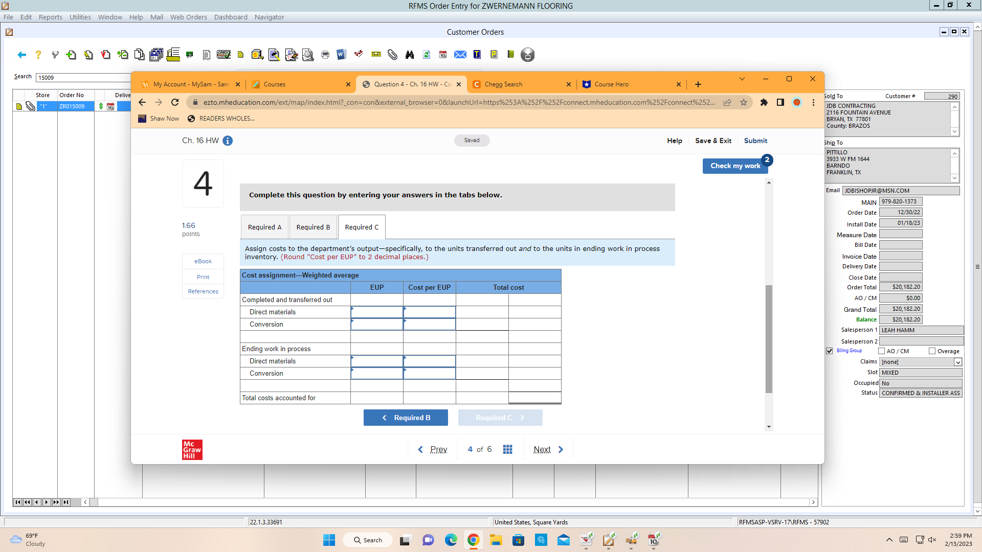 BRYAN, TX 77801 County: BRAZOS V Ch. 16 HW i Saved Help