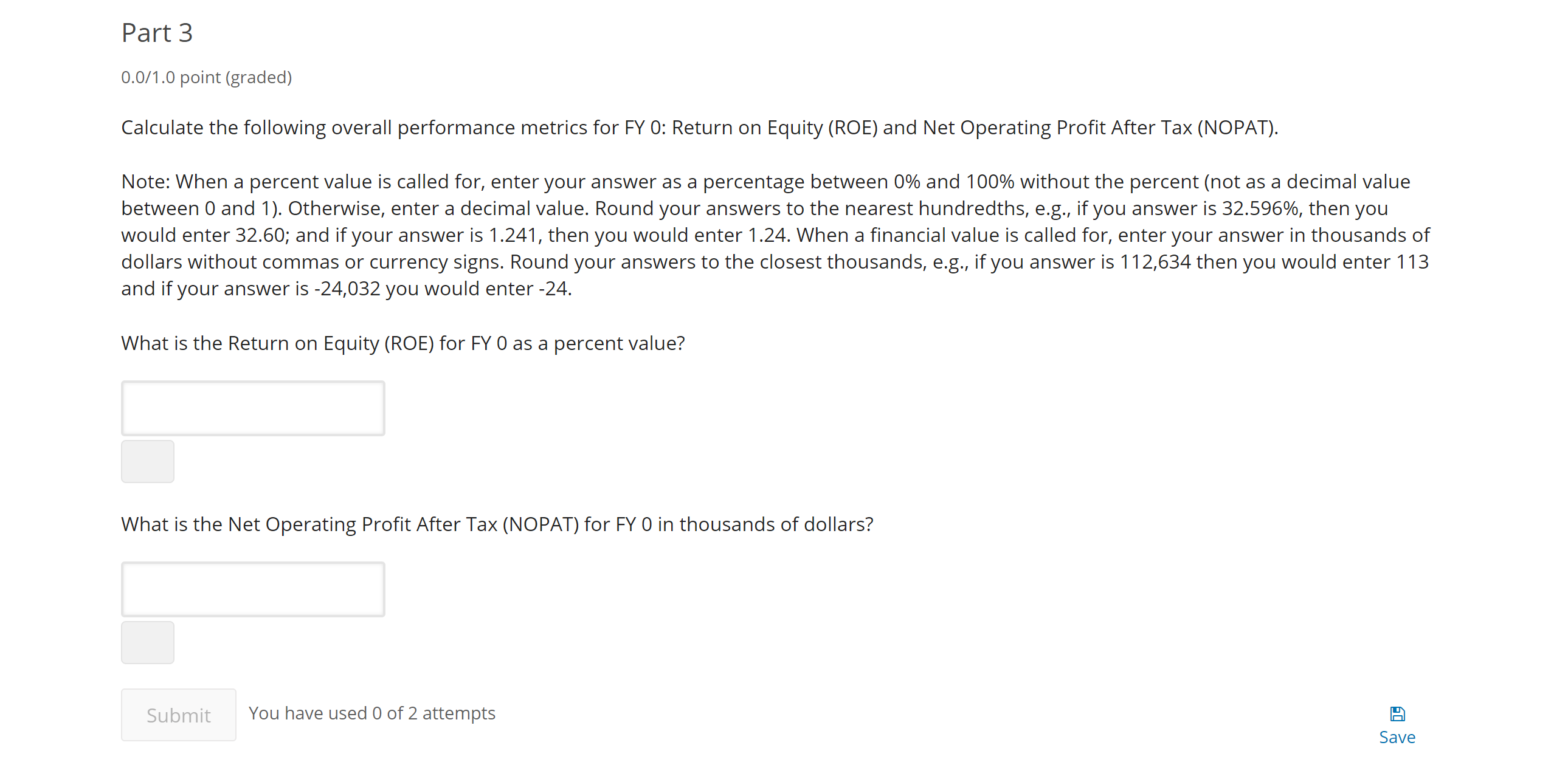 like to assess their financial performance over the past two years. They