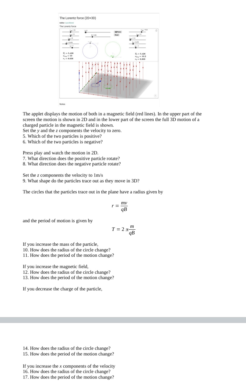explore magnetic fields and their effect. through the Lorentz force law, on