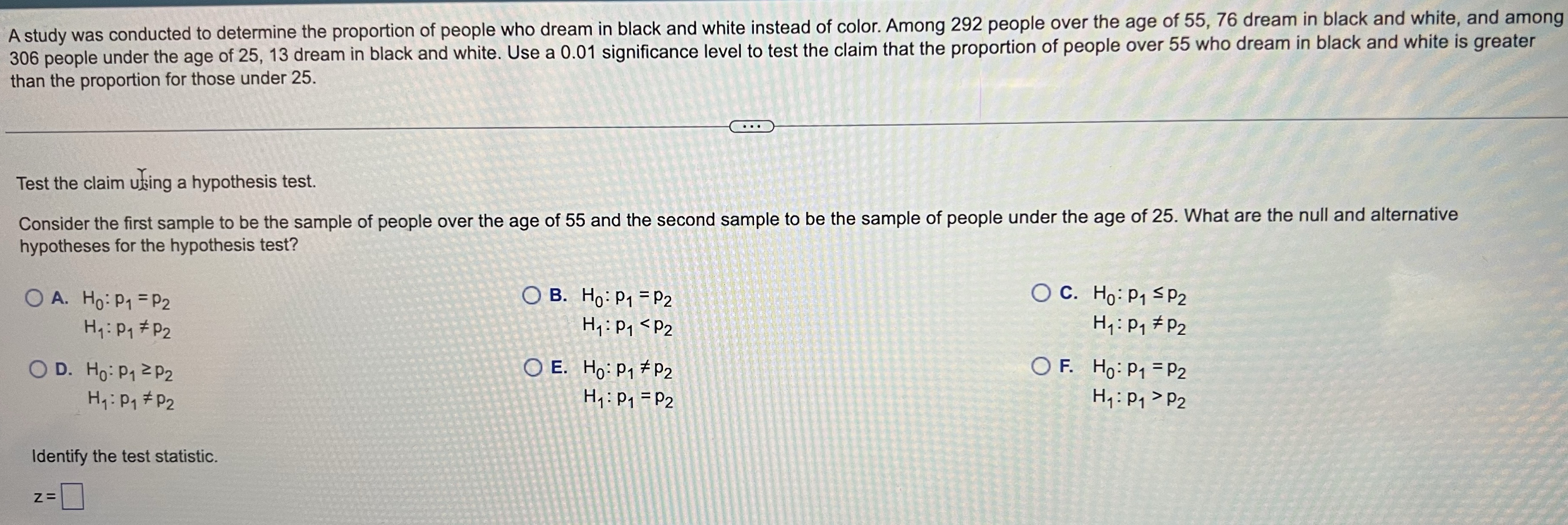 Identify the P-value.P-value= ____(Round to three decimal places as needed.)What is the