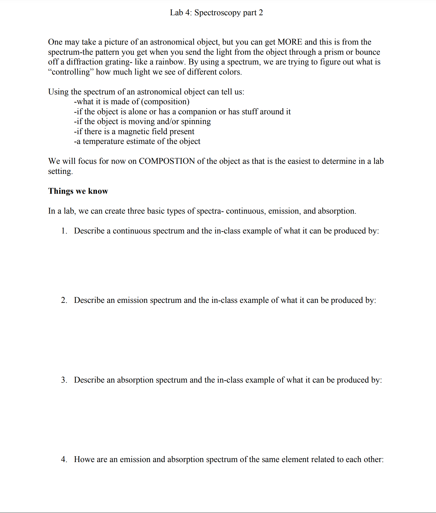 MORE and this is from the spectrum-the pattern you get when you