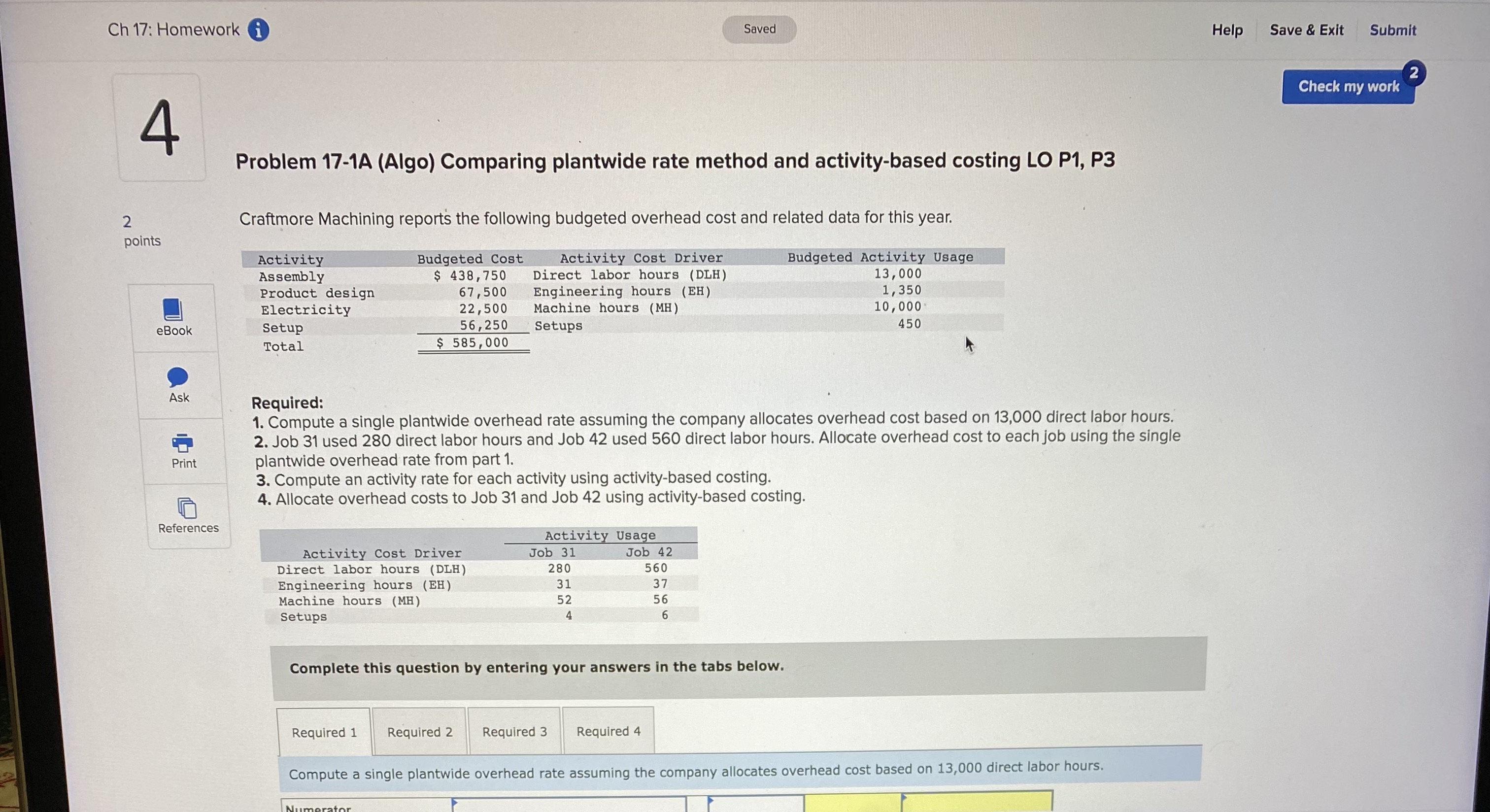compute overhead cost per unit, product cost per unit, and gross profit