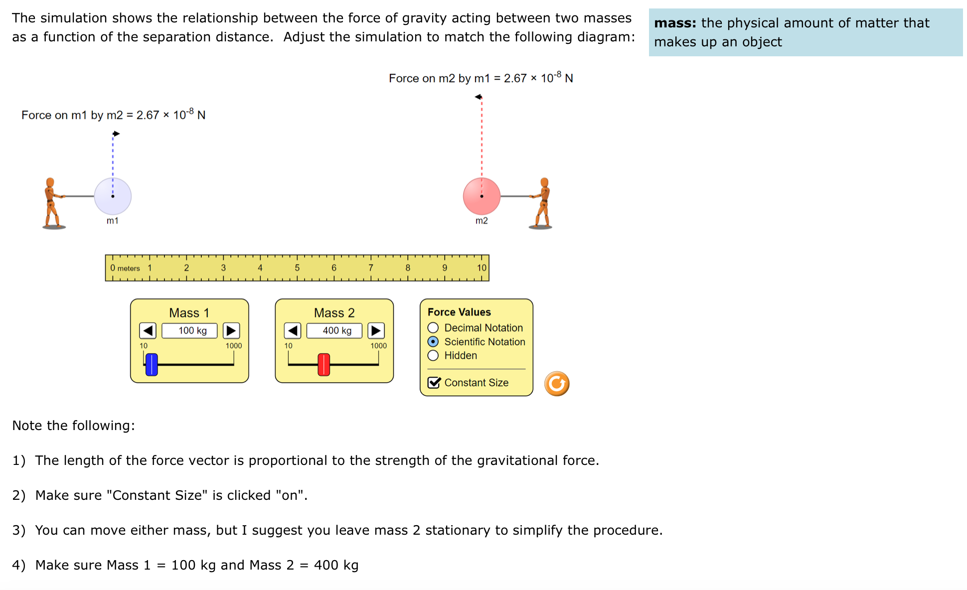yet the simulation. See the notes for Lesson 1 for instructions. answered