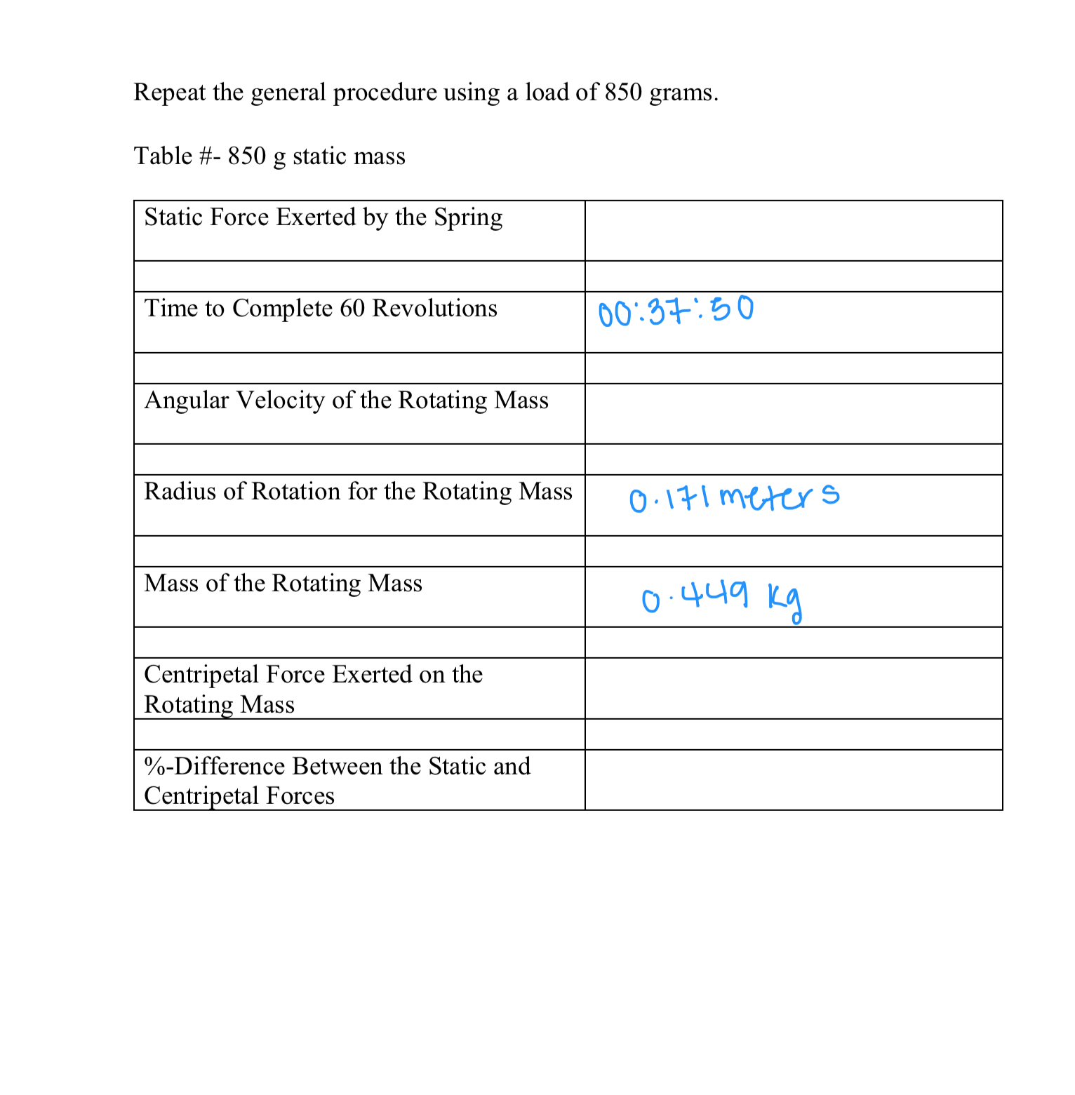 that you can determine when the rotating mass is going directly of