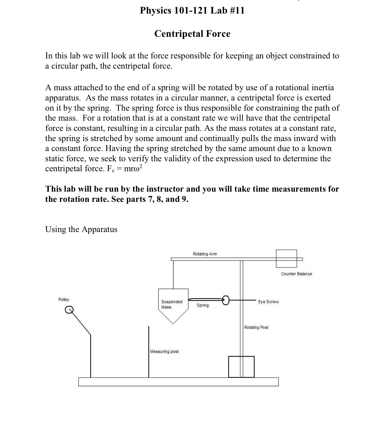 result in you doing it over again. 7. Using the measuring post