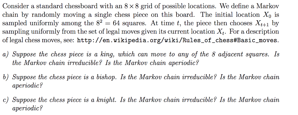 Does this Markov chain have a limiting distribution? (c) Consider a general