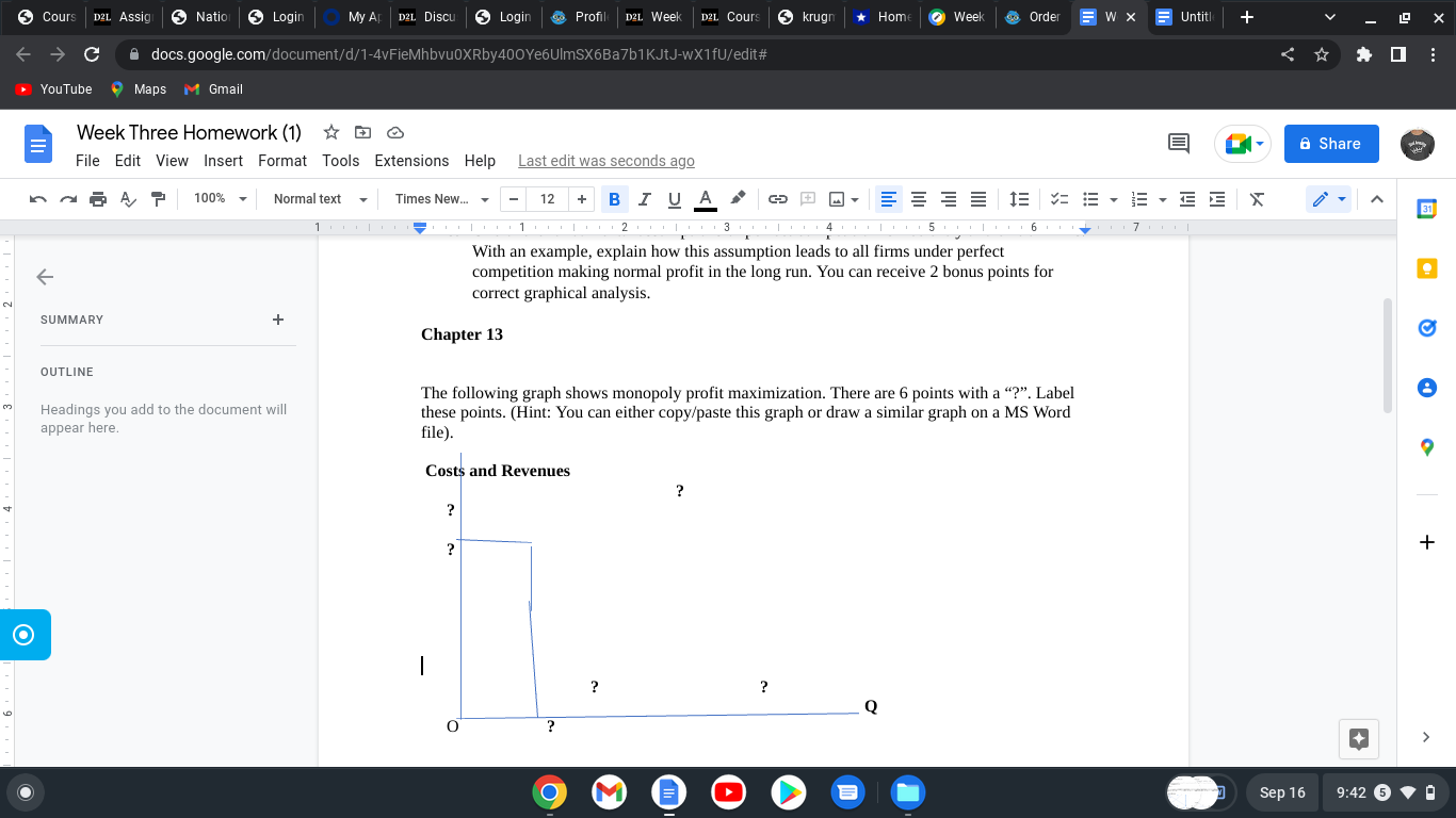  Costs and Revenues Chapter 12 With appropriate examples, define short run