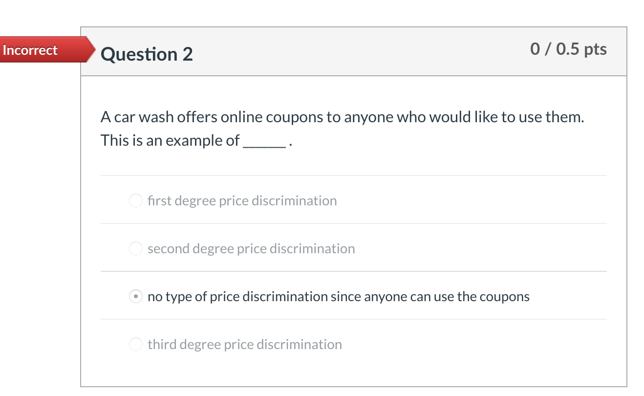 Could someone explain why this answer is wrong, thank you! Incorrect Question