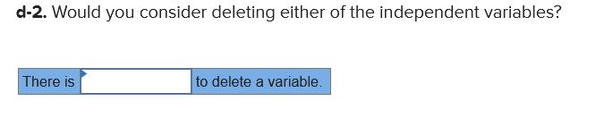 a-2. Do you see any problem with multicollinearity? -:I b-1. Determine the