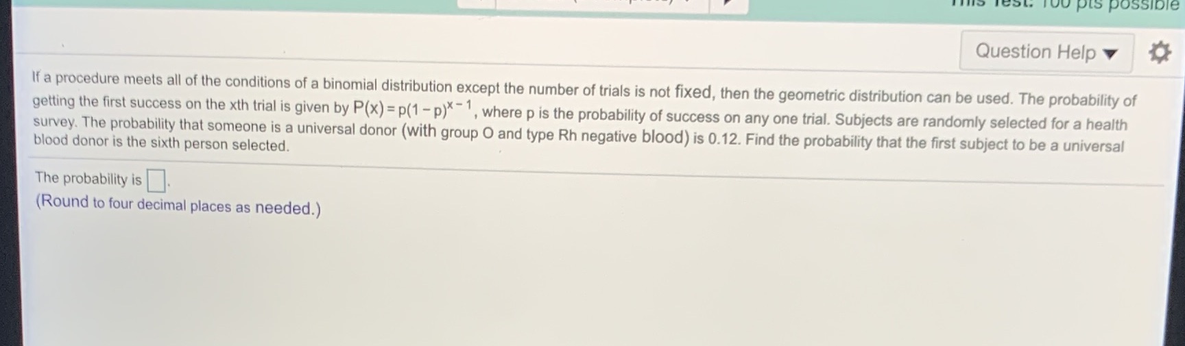 Answer this question please Too pis possible Question Help If a procedure