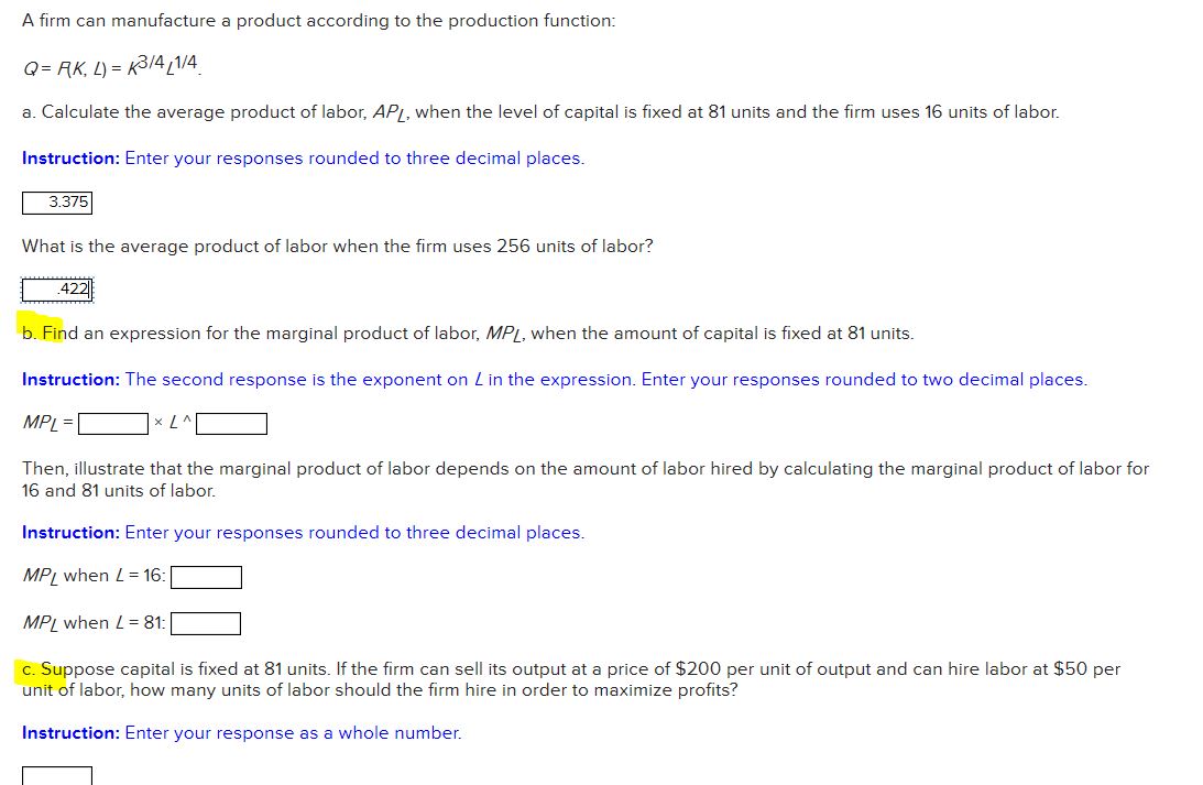 I only need help with Question C Please show step by step.