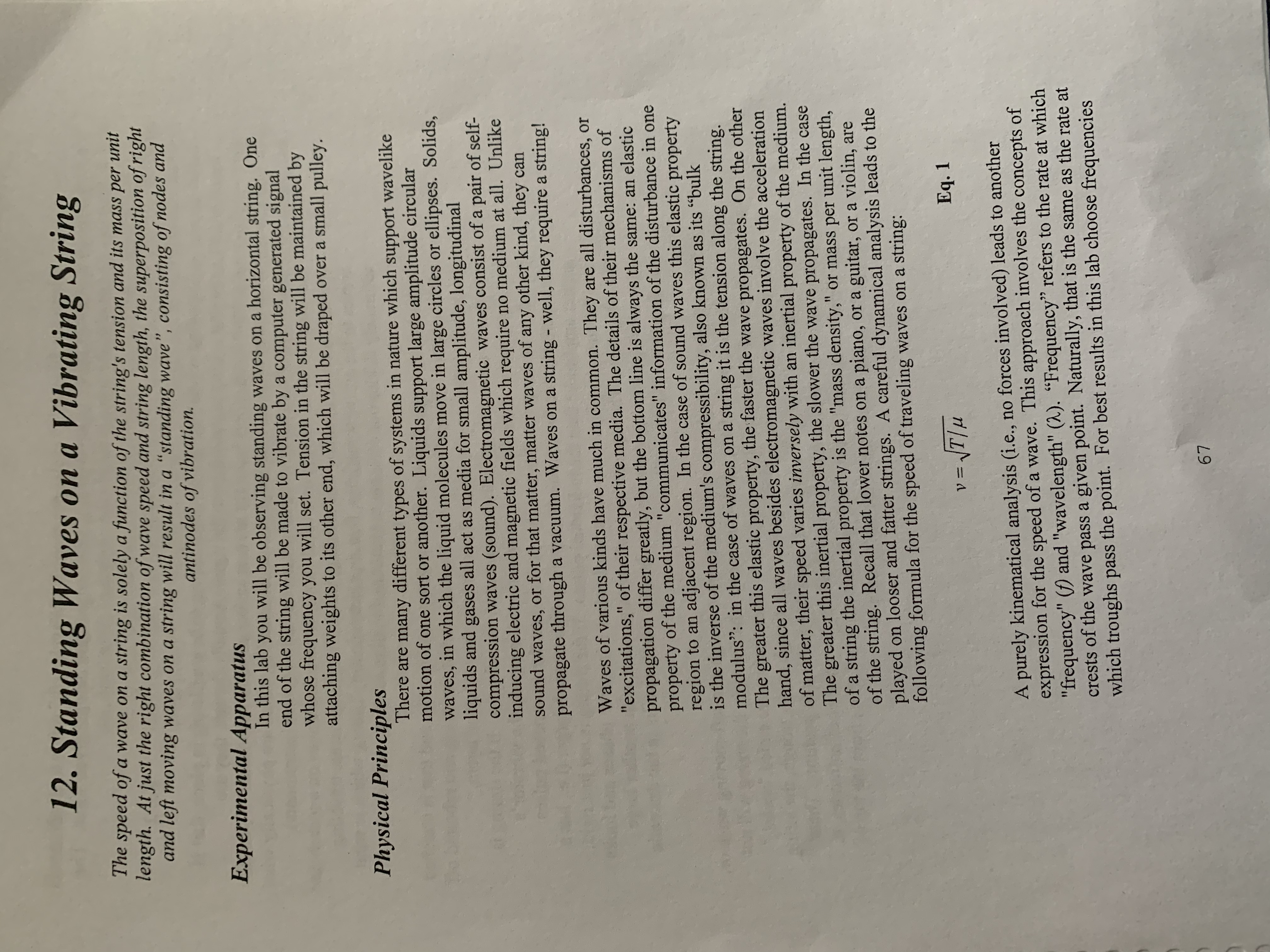 be oscillating in place, that is moving neither to the left or
