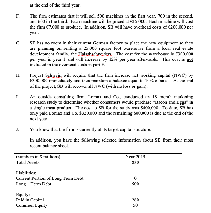 constructing the income statement for the purpose of a project evaluation, should
