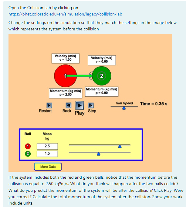 on the simulation so that they match the settings in the image
