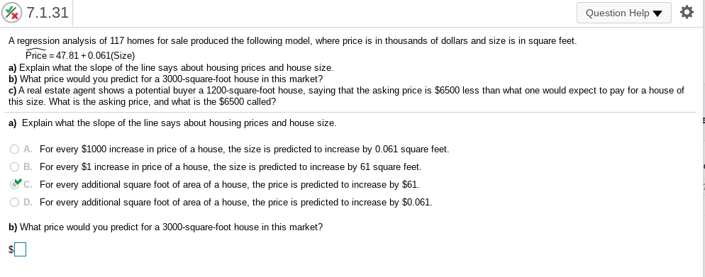 I need help with this question. Please help with B. 72131 Question