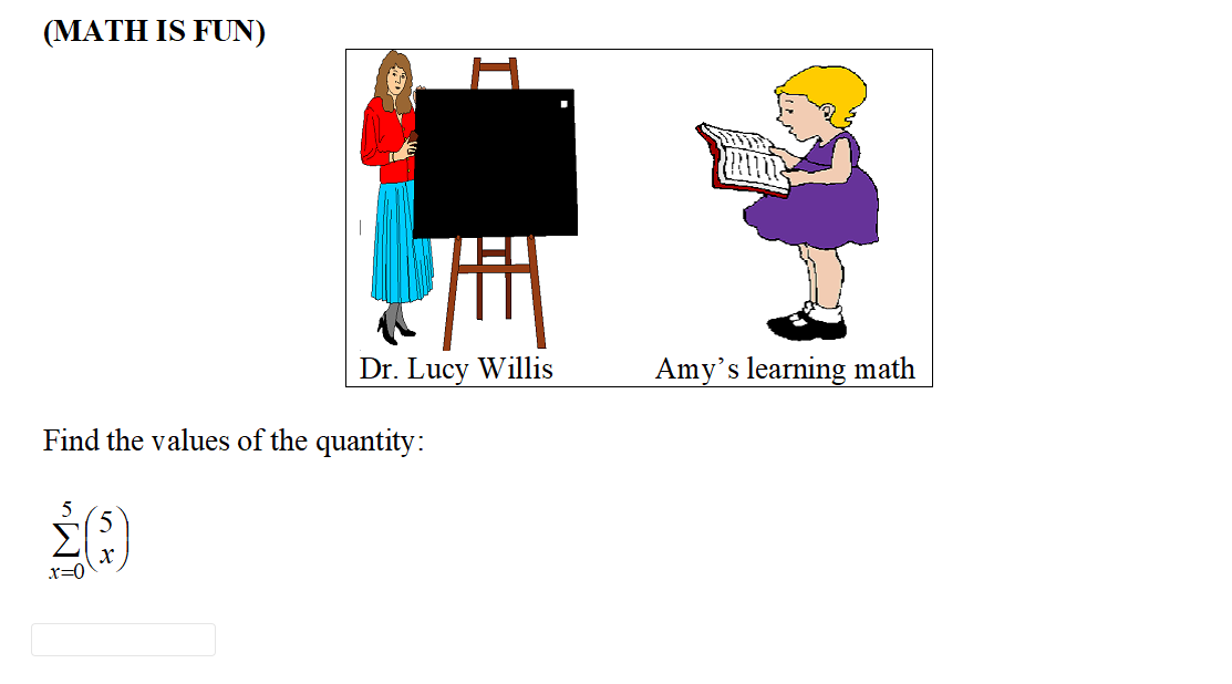 Help with the assignment (MATH IS FUN) H Dr. Lucy Willis Amy's