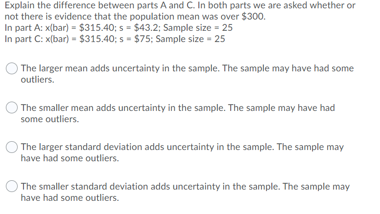 we are asked whether or not there is evidence that the population