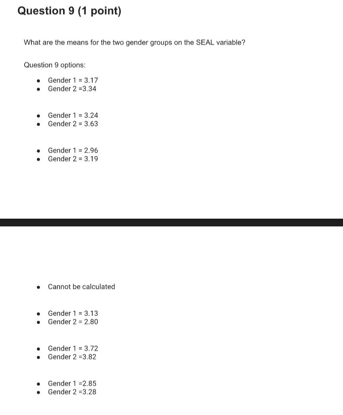 comparison of means basically use the same hypothesis. Which of the following