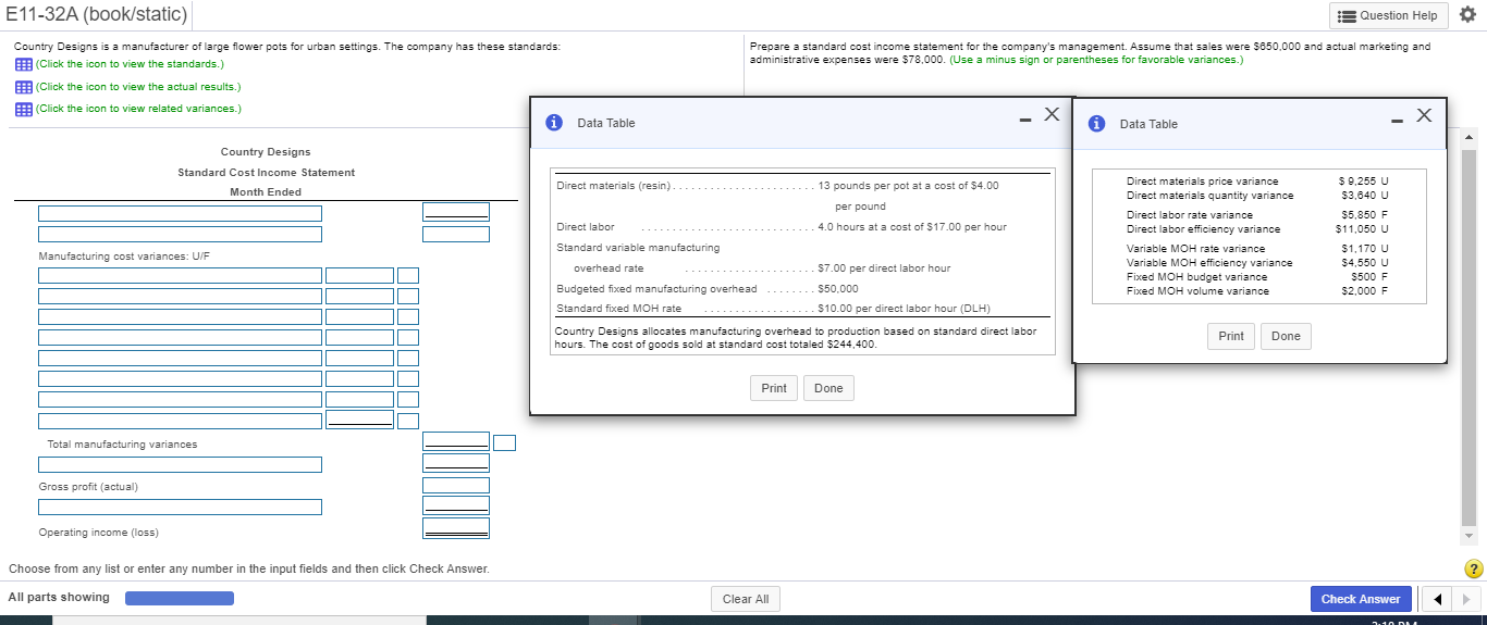 El 1-32A (book/static) n for v try is A cf for u