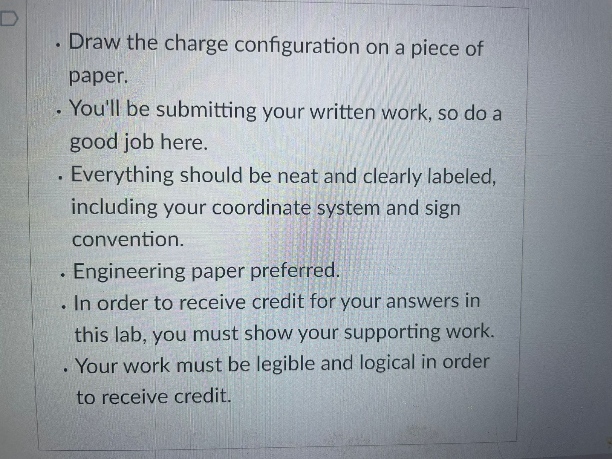 units as well as signs that align with your sign convention. Point
