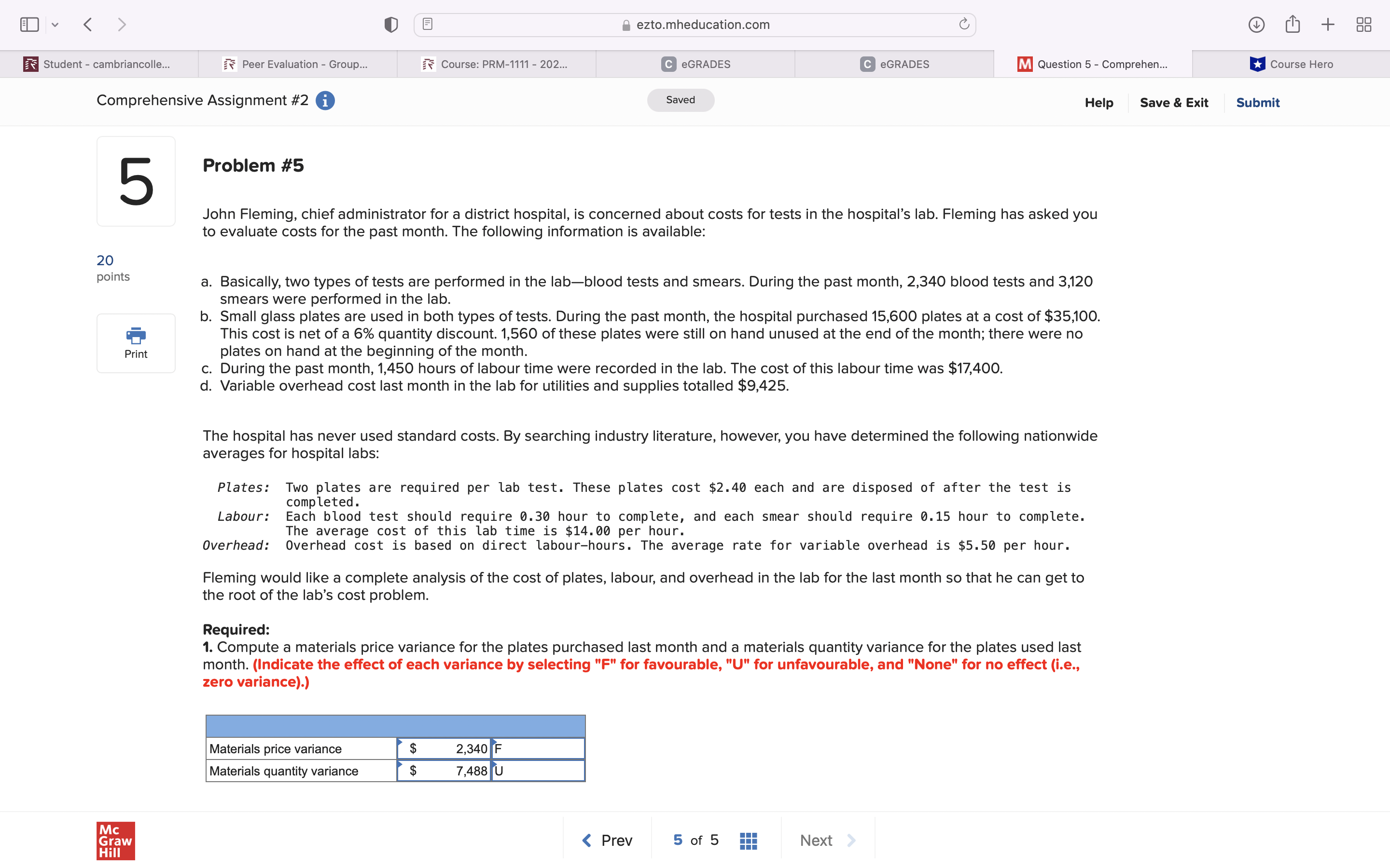  ED V 0 a Eezto.mheducation.com C; (.9 [I] + 33 Student