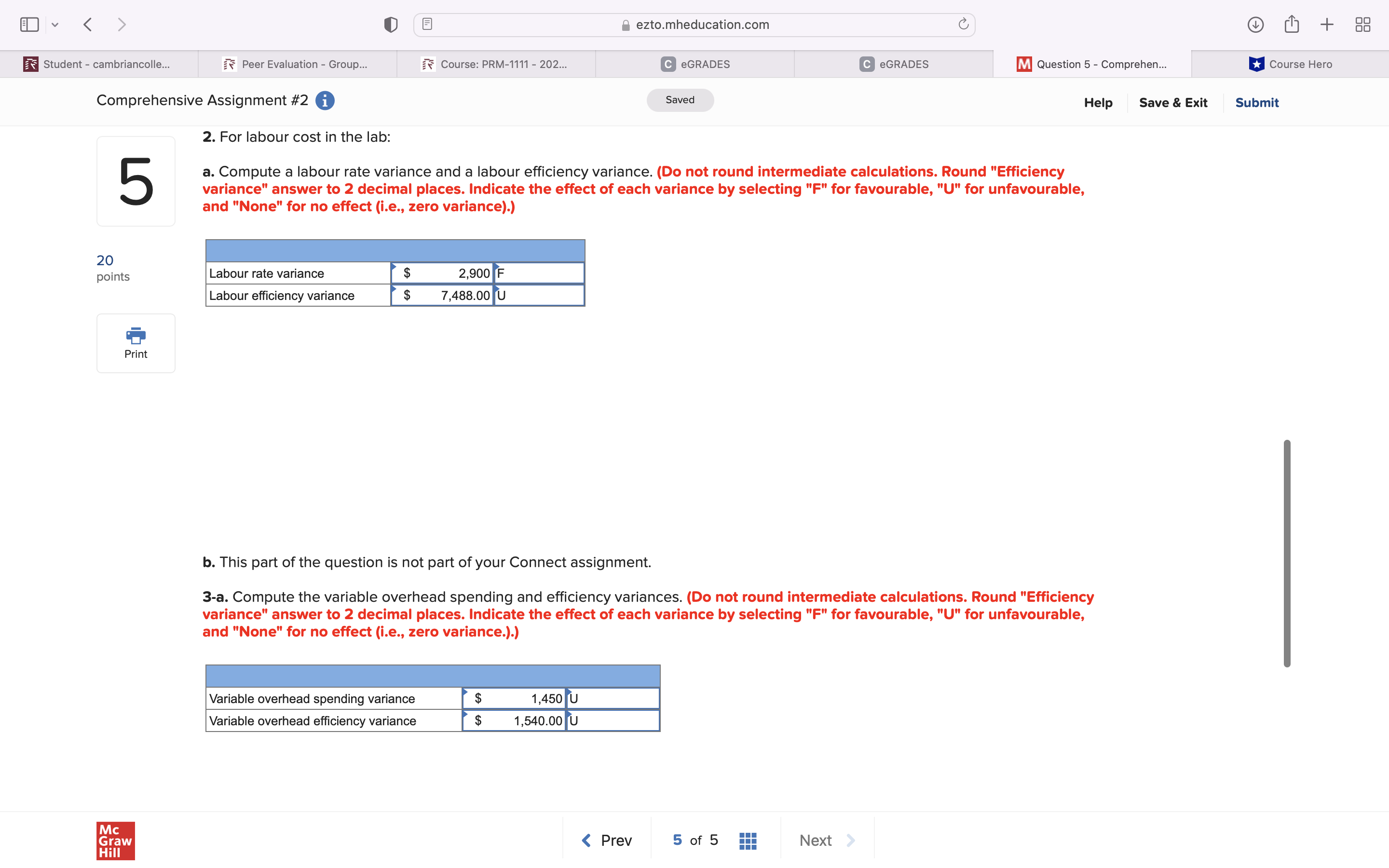 - cambriancolle... it" Peer Evaluation - Group... a? Course: PRM-11'l1 - 202...