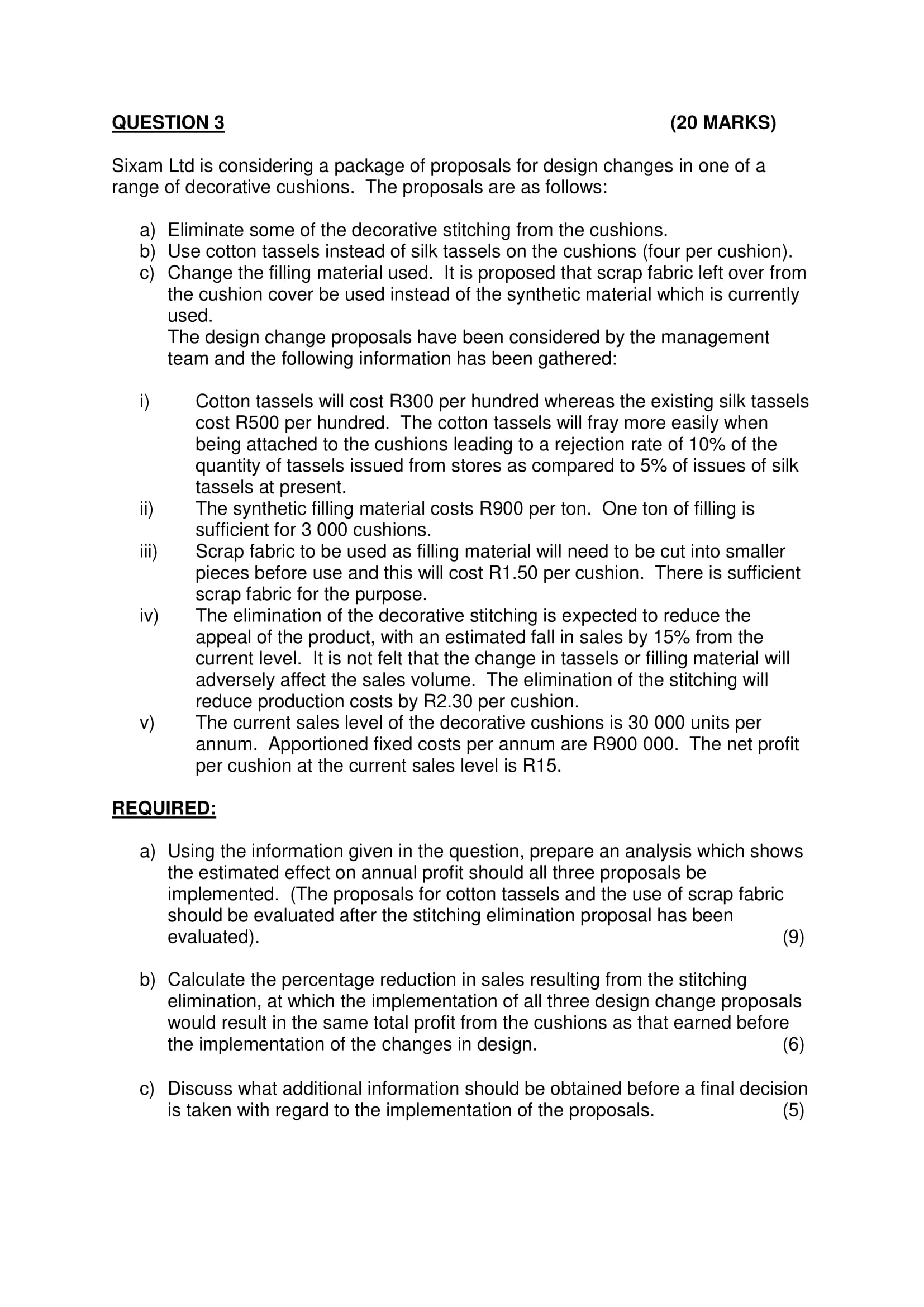 I need an answer to this Management accounting question. Please submit it