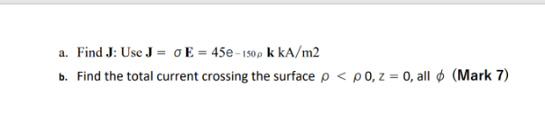 7) a. The surfaces p = 3 and 10 mm, and =