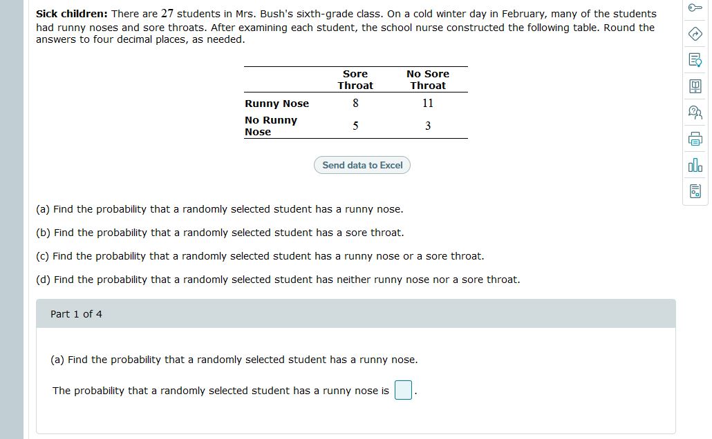 Can you explain how this problem, please. Sick children: There are 27